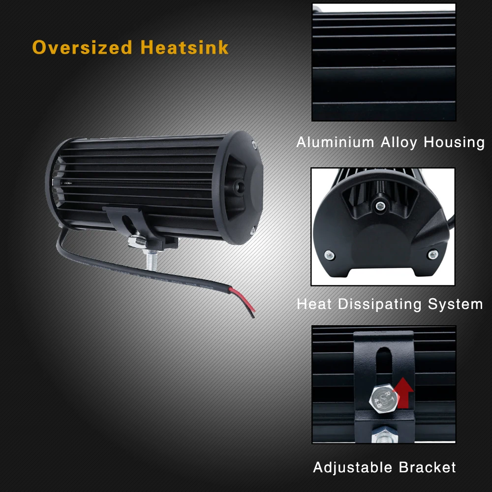 7 Inch 120W Led Work Light Bars Spot Flood Beam for Work Driving Offroad Boat Car Tractor Truck 4x4 SUV ATV for JEEP 12V 2 (17)