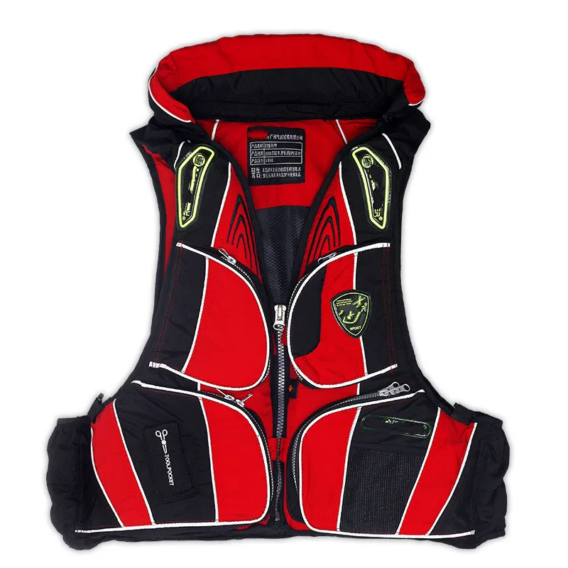 

Fishing Vest Multiple Pocket Outdoor Adult Buoyancy Swimming Drifting Vest Cross Border Non Life Jacket
