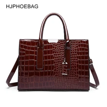 HJPHOEBAG новая женская сумка с крокодиловым узором женские сумки-мессенджеры сумки через плечо женские кожаные сумки YC196