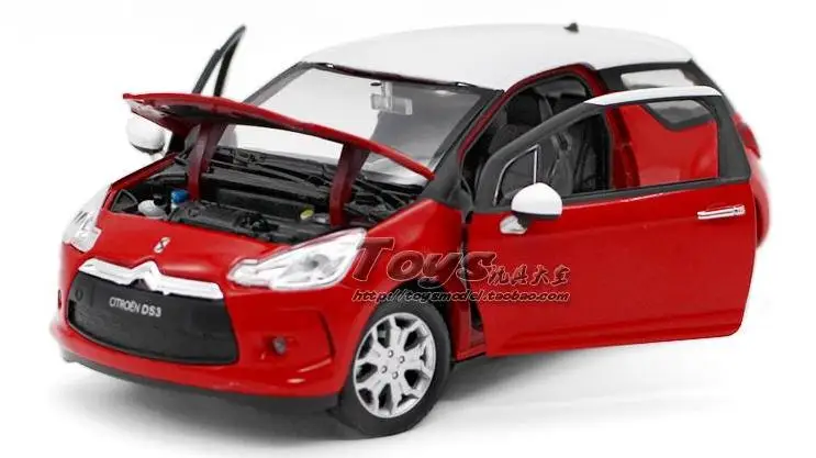 1:24 advanced сплава модели автомобилей, высокая моделирования Citroen DS3, Металлический Литой 2 открыть двери, коллекция игрушек