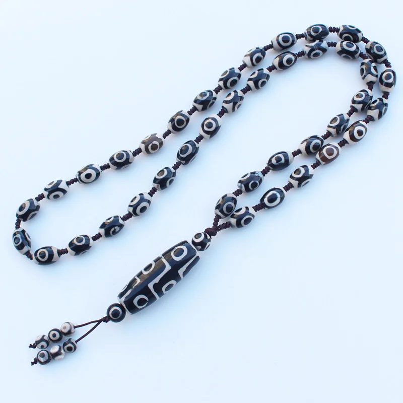 Ручная mand Tibet ожерелье с агатом, 2"-30" Long, 5 стилей - Цвет: C
