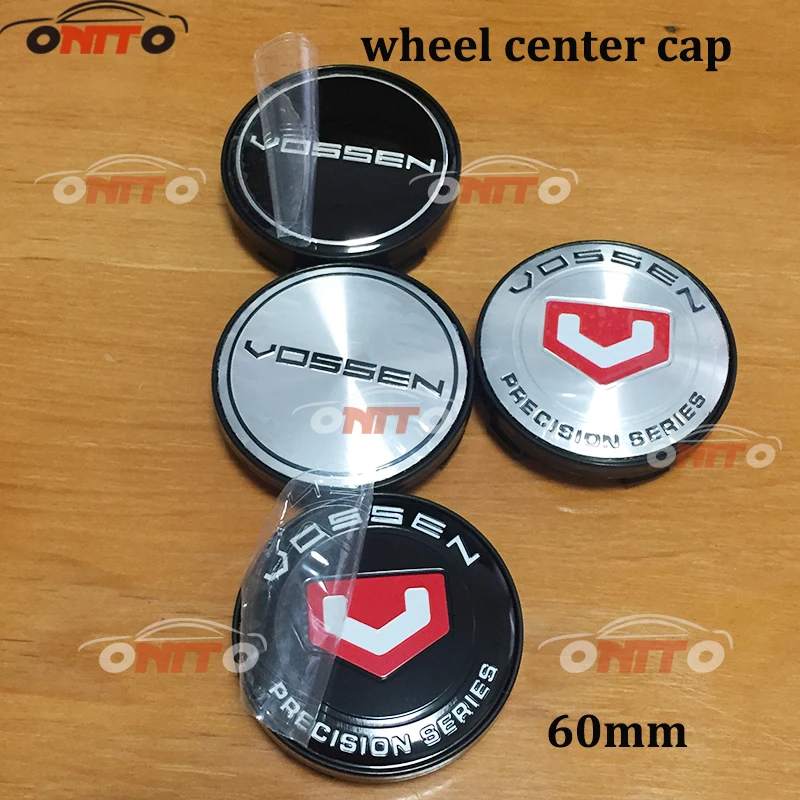 

100pcs Wheel Center Cap 4 colors 56mm 60mm for vossen Wheel Center Hub Cap Badge car emblem car styling Tire Accessories vossen