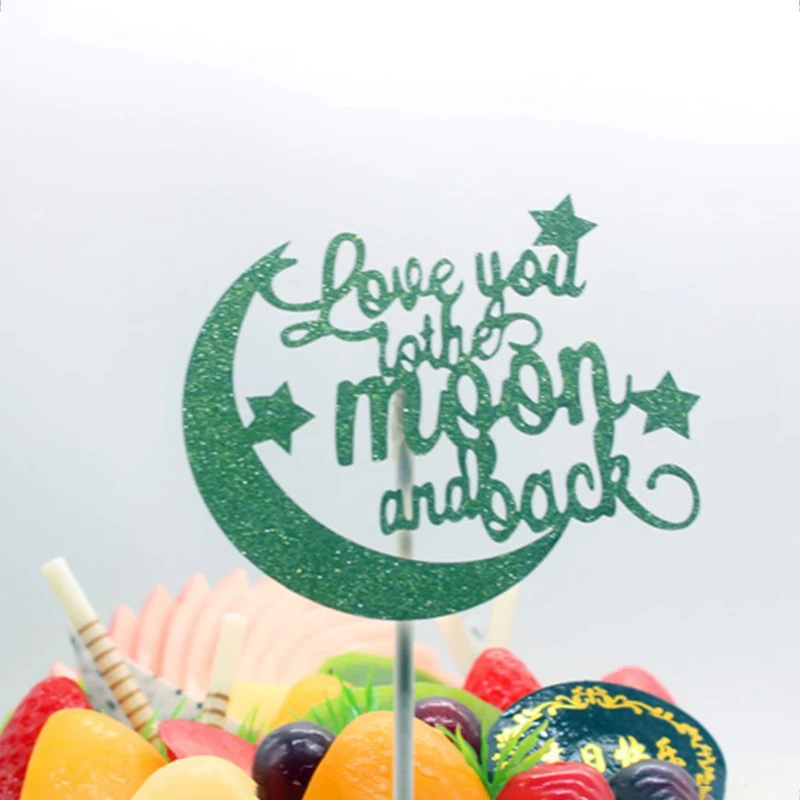 Надпись Love You To The Moon And Back топпер для торта на день рождения флаги свадьбы дня