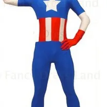 D5-002) Капитан Америка костюм супергероя лайкра, спандекс, костюм унисекс Фетиш Zentai костюмы S-2XL