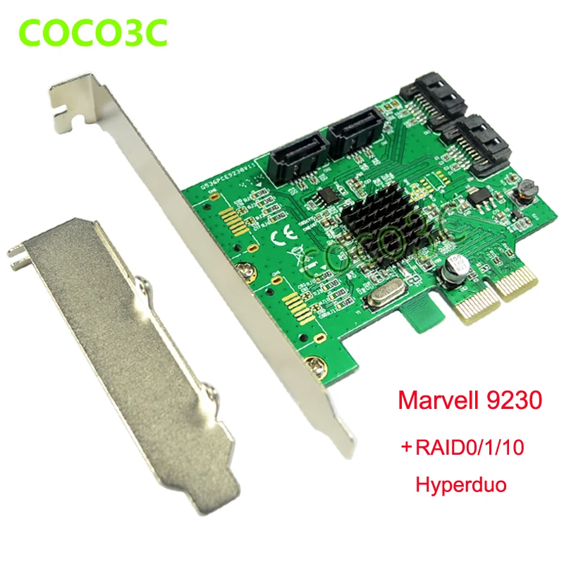  Marvell Chipset 4 puertos SATA 6 Gbps PCI Express tarjeta controlador PCI-E a SATA convertidor 30 R