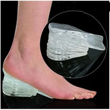 

by dhl or ems 200 pairs Useful Increase Shoe Pad Taller 5 Layers Silicone Gel Inserts Heel Shoes