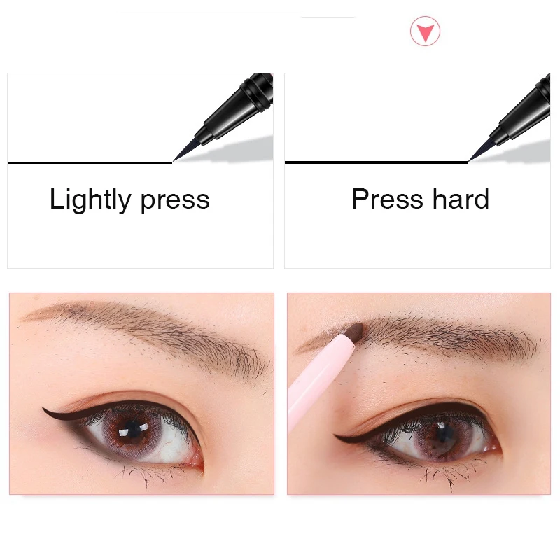 1PC Double-End Eyeliner Waterproof Smudge-Proof Long Lasting Multipurpose Liquid Eyeliner Pen For Eyes Cosmetics