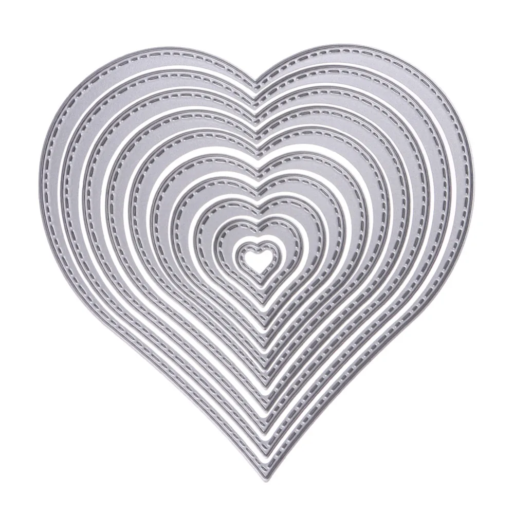 10pcs-Heart-Stencils-Metal-Cutting-Dies-DIY-Scrapbooking-Decorative-Paper-Cards-Template-Cut-Dies-Accessory-Drop