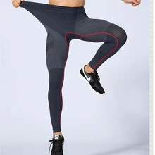 Новинка, спортивные Леггинсы для мужчин, обтягивающие, тянущиеся, для фитнеса, тренировочные штаны, быстросохнущие, для спортзала, мужские леггинсы, для бега, тренировки, для верховой езды