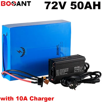 

+10A Charger 72V 50AH 5000W electric bike battery for Samsung 35E Sanyo GA 3500 18650 Cell 20S 72V 3000w E-bike lithium battery
