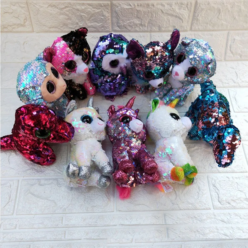 big eyed plush animals