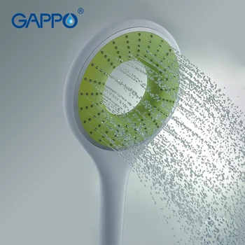 

Gappo 1Pc Top Quality A Way Round hand shower heads bathroom accessoriess ABS in chrome Plated water saving shower head G09