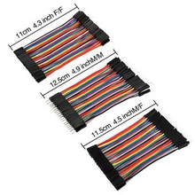 Dupont ligne 120 pièces 10 cm mâle à mâle + mâle à femelle + femelle à femelle connecteur de fil de raccordement Dupont câble platine de prototypage kit de bricolage(China)