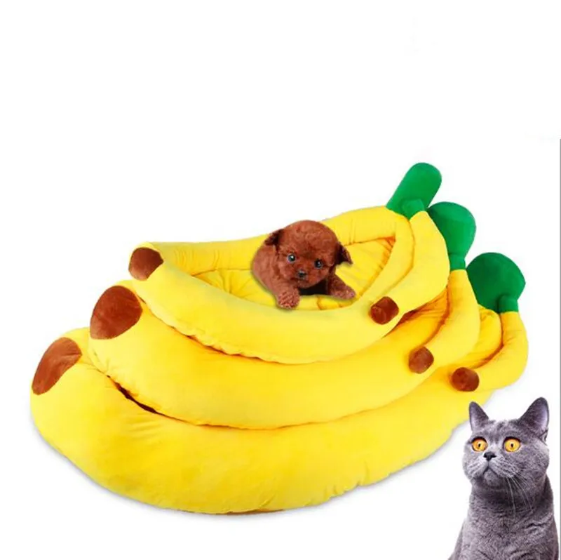 

Banana Pet cat Dog Bed sofa washable Dog House Pet Nest home Dog kennel mat Winter Warm Nest Kennel For small dogs Cat Puppy