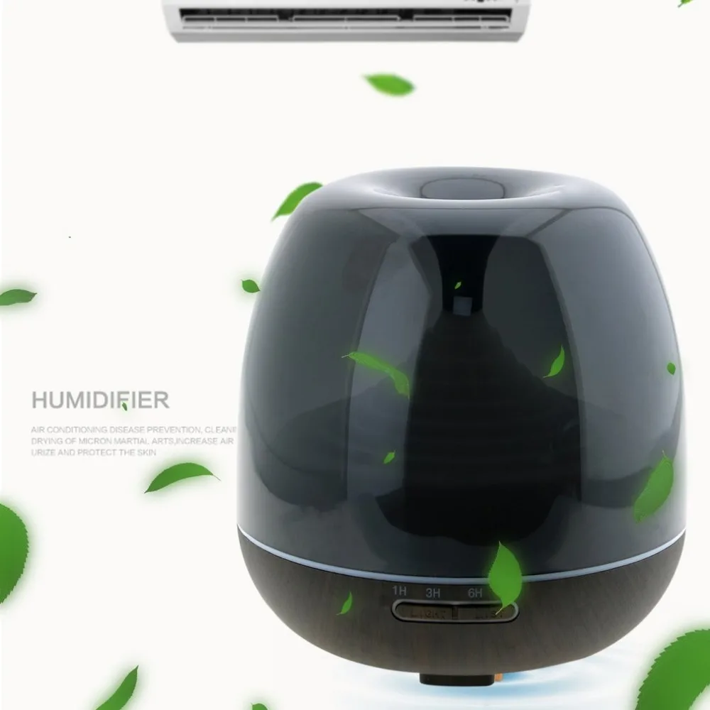 

300ml Aroma Essential Oil Diffuser Silent Ultrasonic Air Humidifier with LED Night Light Support Auto-Off EU Plug