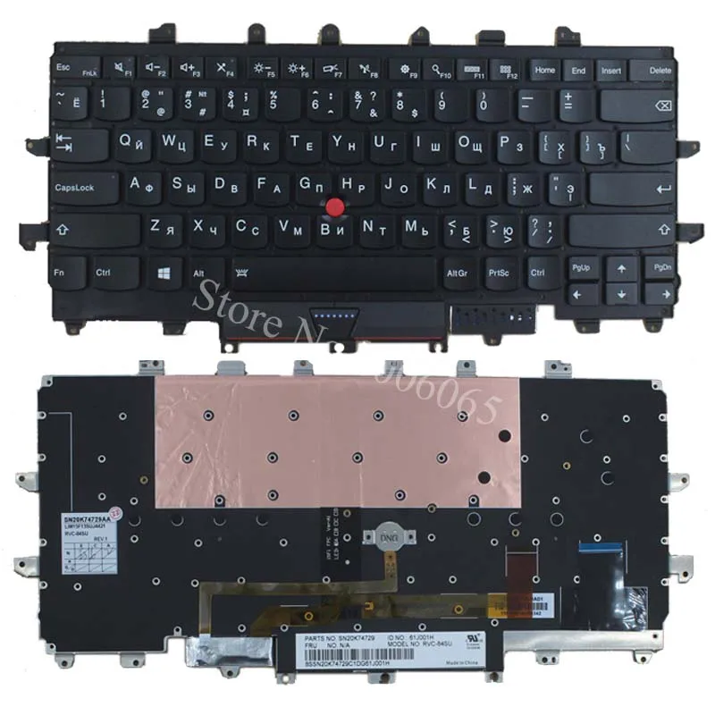 NEW for Lenovo Thinkpad Carbon X1 Gen 4 4th X1C 2016 laptop Keyboard Backlit Russian No frame balck | Компьютеры и офис