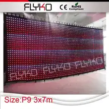 RGB 3x7 м светодиодный видео занавес высокого качества светодиодный гибкий занавес/мягкие xxx видео