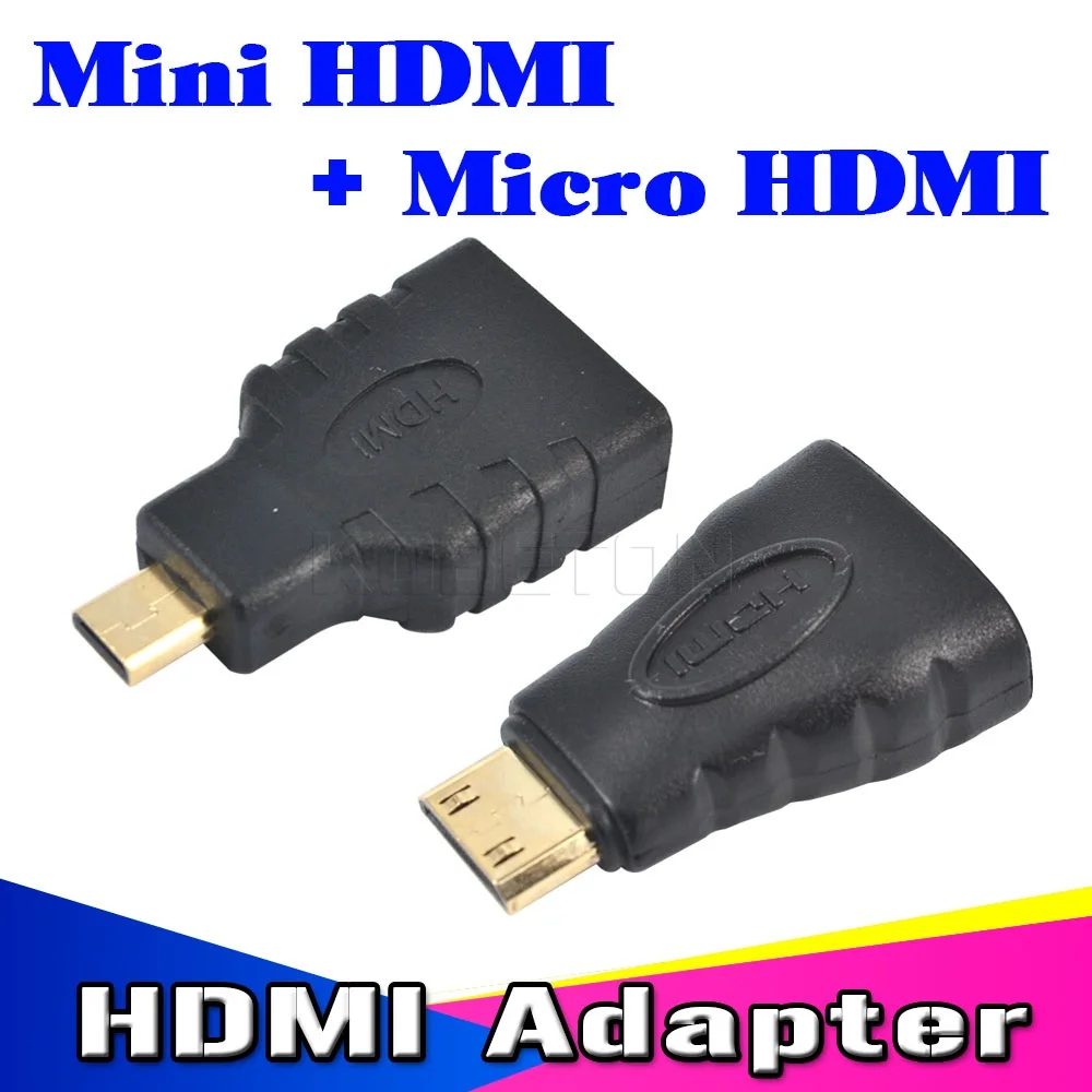 1 комплект HDMI в Micro + Mini конвертер с позолоченным HD удлинительным адаптером для Xbox