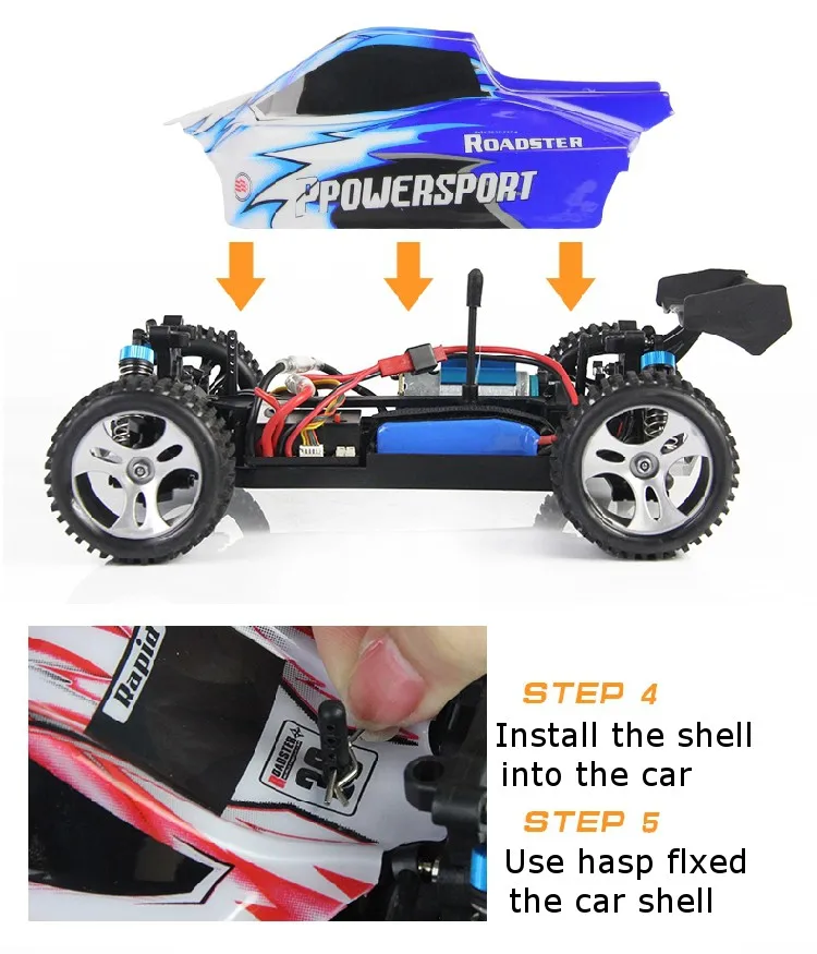 WLtoys A979 RC автомобиль 4WD высокое Скорость электрический автомобиль 2,4G 1:18 Масштаб 4WD монстр грузовик внедорожных транспортное средство с