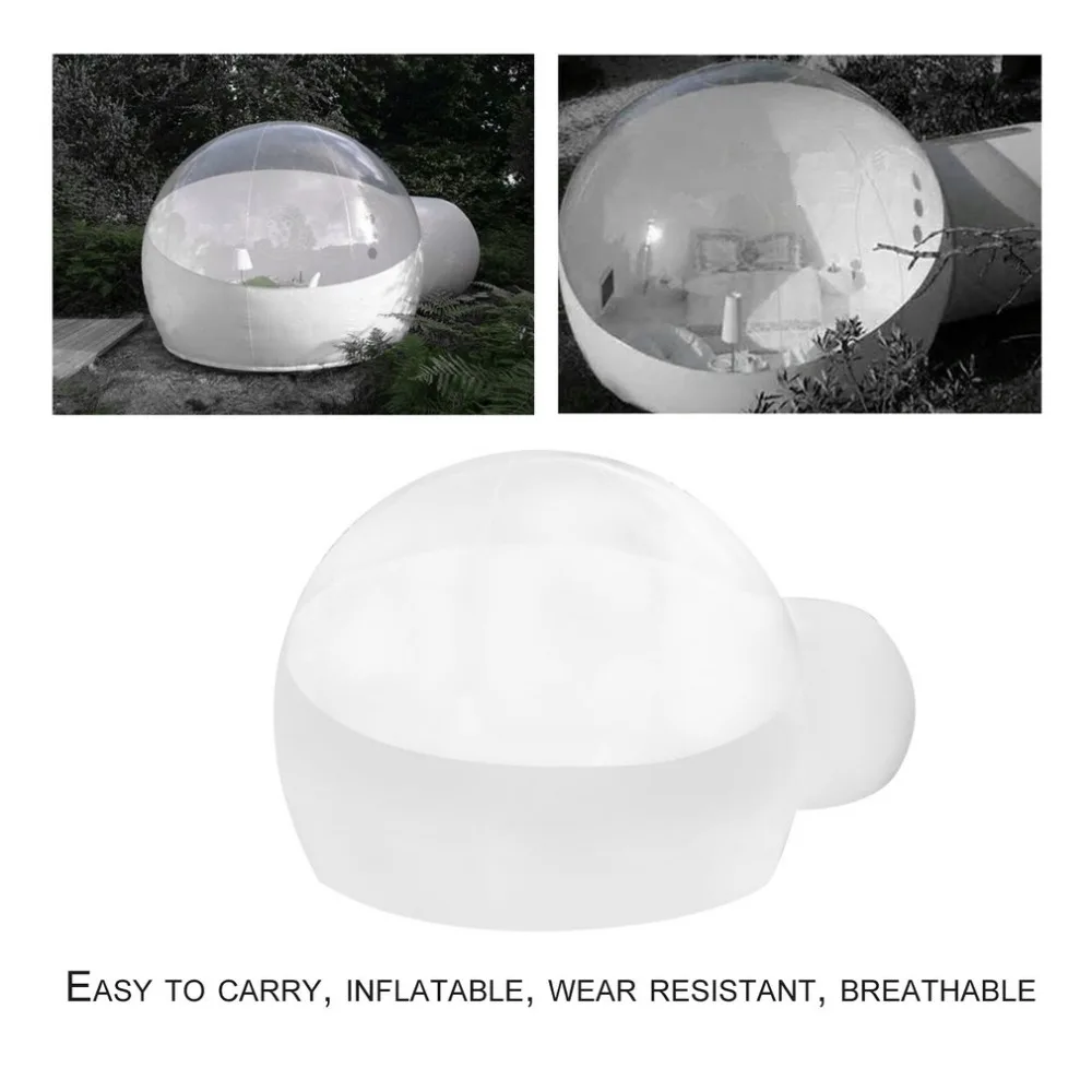 

Innovative Stargaze Outdoor Single Tunnel Inflatable Bubble Camping Tent Transparent Half-n-half Look Great For Outdoor