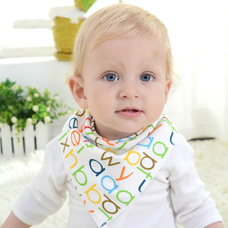1piece baby triangle towel Cartoon Printing bibs unisex baby girl baby