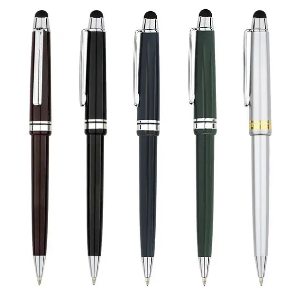 200 pcs/lot Luxury plastic ball pen with stylus for tablet and mobile phone