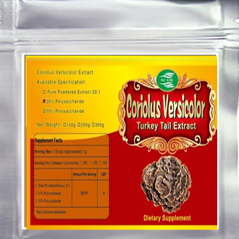 500gram Coriolus Versicolor Extract 30% Polysaccharide Powder free shipping 500gram Coriolus Versicolor Extract 30% Polysaccharide Powder free shipping
