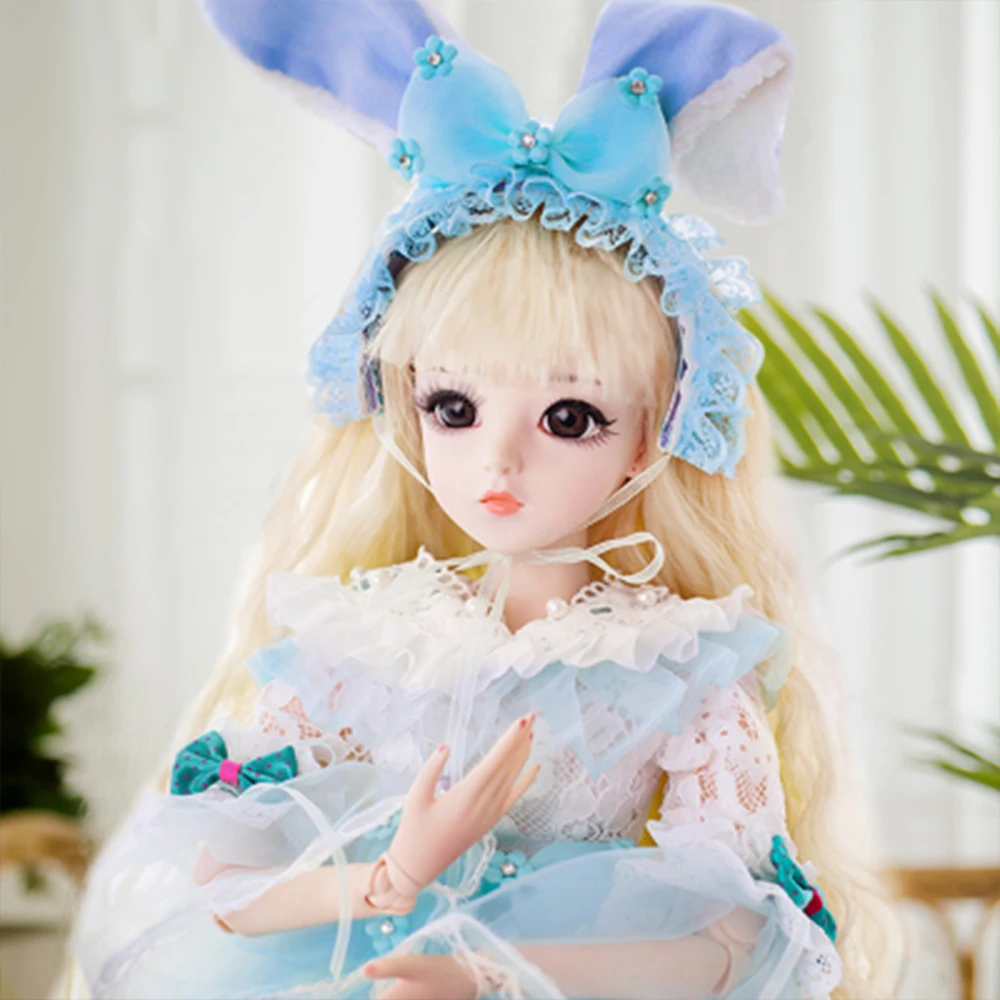 Bjd 1/3 кукла 60 см куклы для девочек силиконовые с одеждой парики обувь макияж