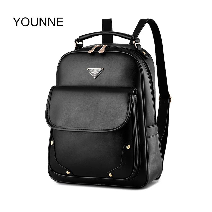

YOUNNE Women Bag Backpack For Women's Solid Color Fashion Shoulder Bags For Young Girl School Bag Female High Quality Backpacks