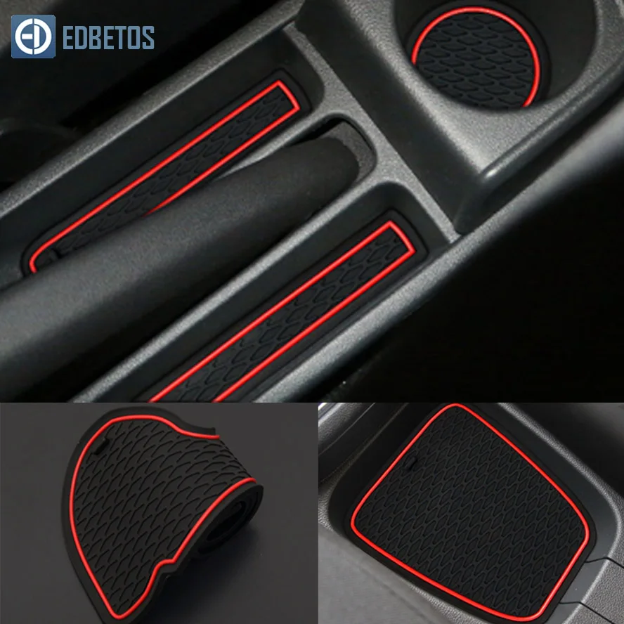 Для Volkswagen V W R Polo 2011- Противоскользящий резиновый коврик для двери коврик для ворот нескользящий коврик Polo GT I Межкомнатная дверная накладка