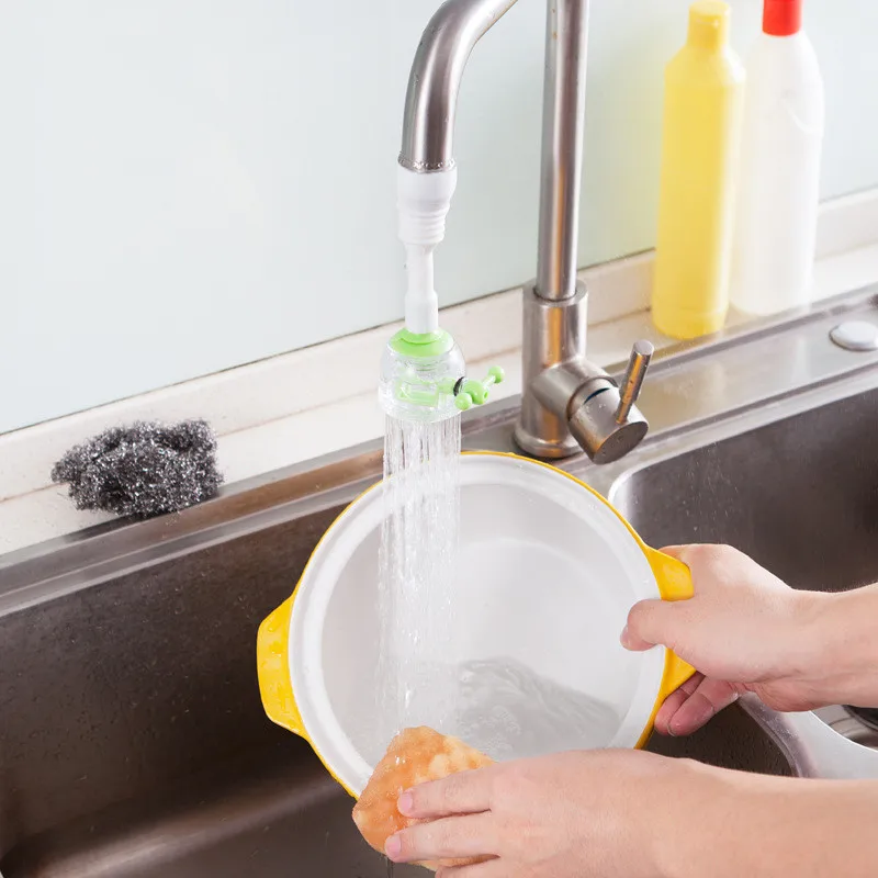

360 Degree Home Rotatable Water Bubbler Swivel Head Water Saving Faucet Aerator Nozzle Tap Adapter Device Kitchen Accessories