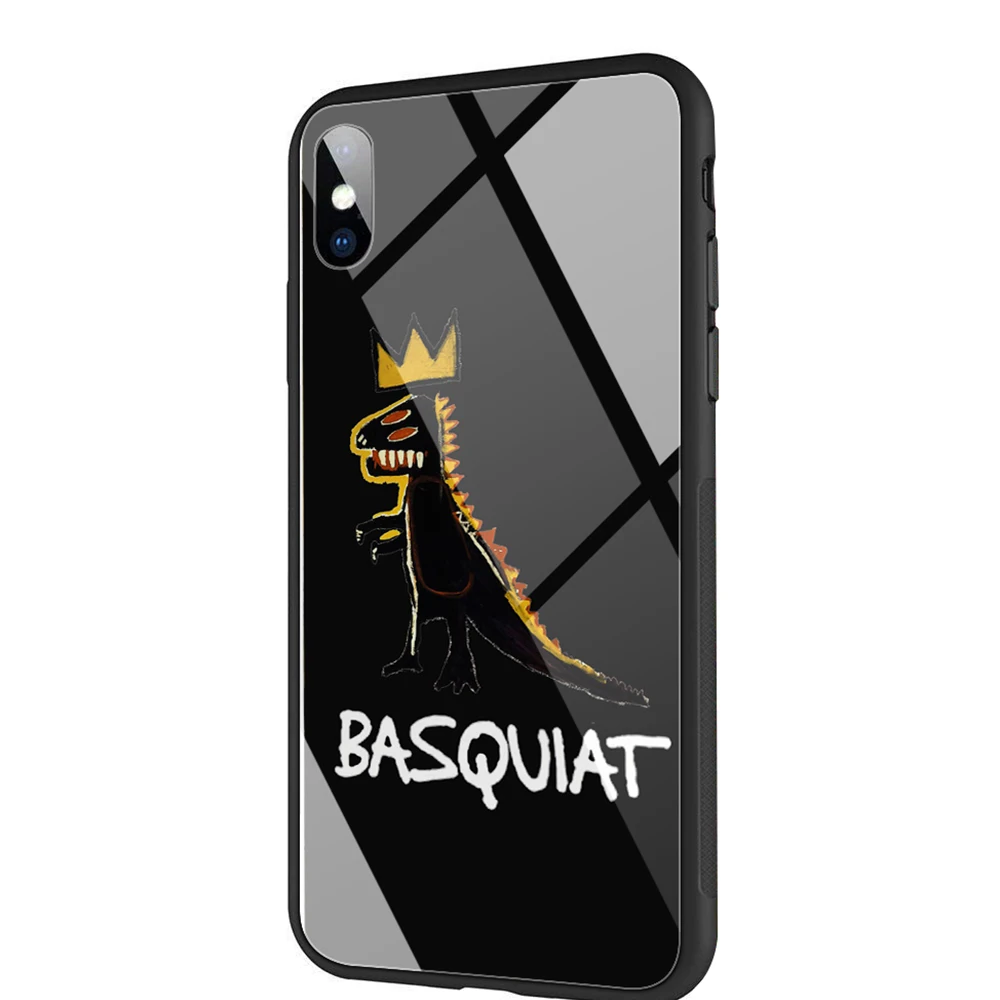 TG9 Чехол из закаленного стекла YIMAOC Jean Michel Basquiat для iPhone 11 Pro XS MAX XR X 8 7 6 6S Plus - Цвет: TG9