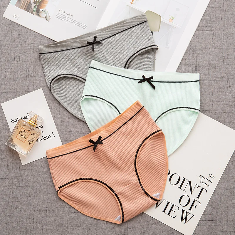 

Panties for girls Briefs Pantie Hot sale in China Solid Color Children Puberty teens Underwear Cotton Big Girl Young 1piece