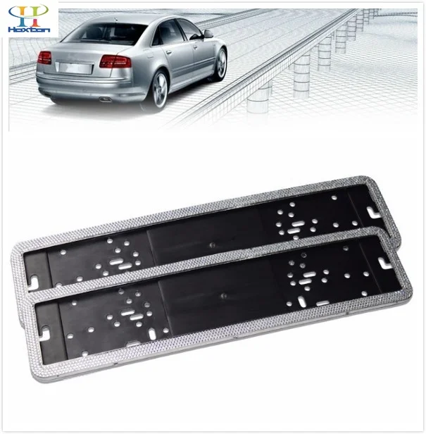 2X PEUGEOT EUROPEAN LICENSE NUMBER PLATE SURROUND FRAME HOLDER.