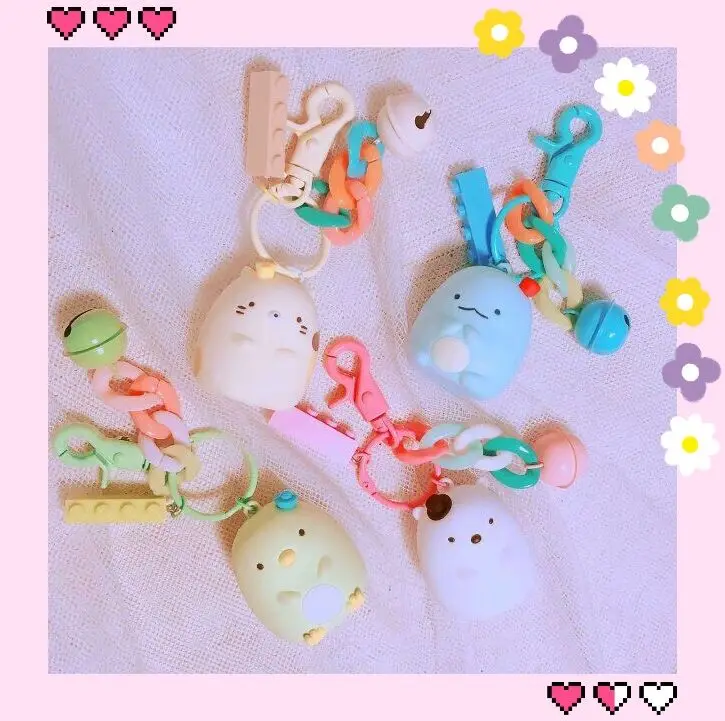 Милый мультфильм sumikko gurashi брелок сумки кулон|Игровые фигурки и трансформеры| |