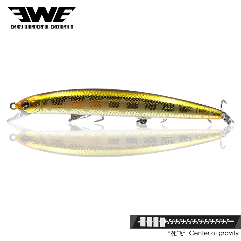 

New S115F floating topwater wobbler whopper Minnow artificial bait lure fishing tackle for trout perch bass fish surface lures