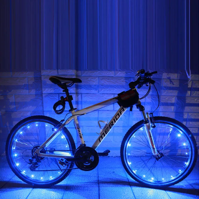 Clearance 2M/20LED Motorcycle Cycling Bike Bicycle Wheels Spoke Flash Light Lamp Impression Riding A01 Cycling Wheel 5 colors new A30517 1