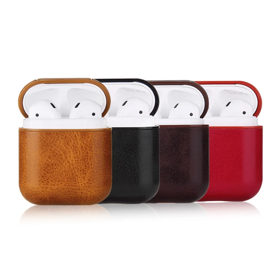 2PCS Leather Case For 2019 Bluetooth Wireless Earphone Charging Box Protective Cover For Original TWS i12 i20 i30 i60 i100 Bags  (1)