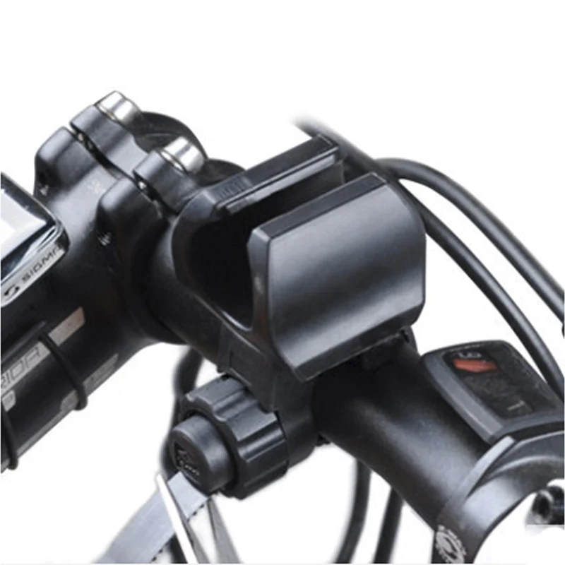 Cheap 1 pc Universal Bicycle Clip LED Torch Lamp Flashlight Mount Bracket Holder for 90 Degree Rotation bike accessories 5