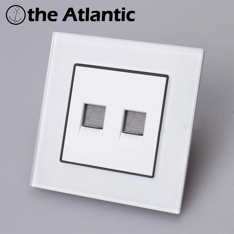 Atlantic Switch телефон/ТВ/Интернет розетка все модели роскошный кристалл стекло панель