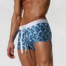 Плавки купальник Мальчики Купальники новые модные мужские сексуальные личности плавки пляжные плавательные шорты спортивные трусы 4zg