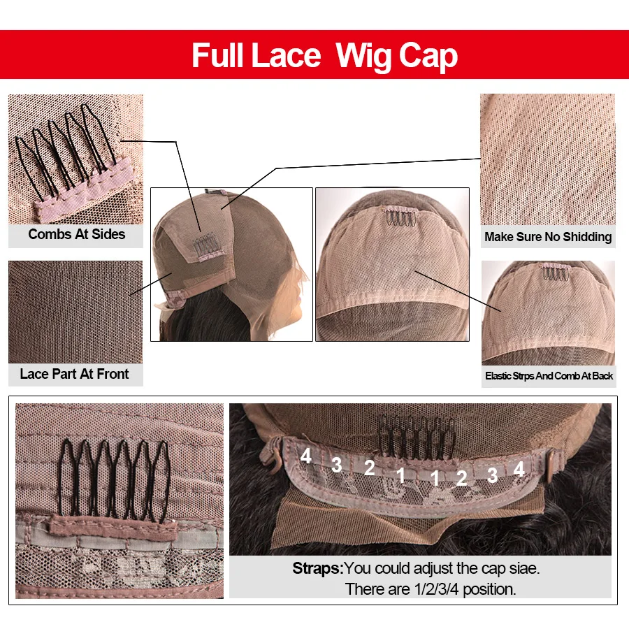 RXY Pre Plucked Full Lace Human Hair Wigs With Baby Hair Brazilian Straight Wig Glueless Full Lace Wigs For Black Women Non Remy