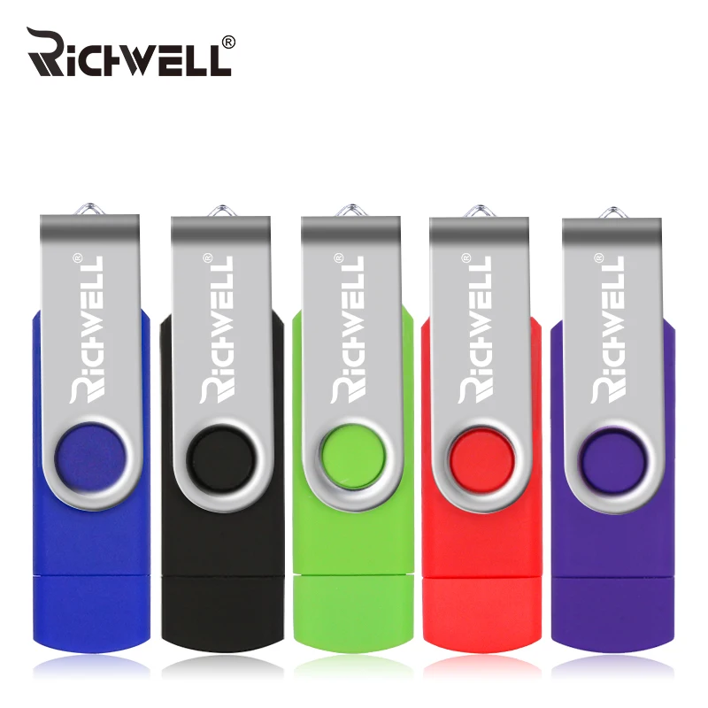 

Colorful OTG Usb Flash Drive 4GB 8GB pendrive 16GB 32GB 64GB double useful Usb 2.0 micro usb Pen Drive for computer/Cell phone