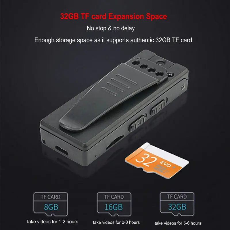 T189 HD 1080P Мини камера видеокамера микро камера DV DVR детектор движения видео диктофон микро Спортивная карманная полицейская камера sq11