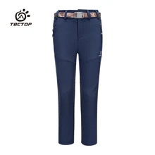 Tectop/Удобные Мягкие штаны для мальчиков и девочек; Зимние Детские Водонепроницаемые ветронепроницаемые теплые брюки; Детские флисовые брюки