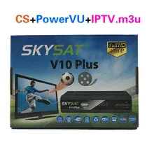 SKYSAT V10 PLUS + адаптер wifi DVB-S/S2 Поддержка iptv Youtube Youporn m3u CCAM NEWCAMD IPTV alphabox x4 gsky v7