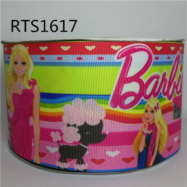

Free shipping 50yard/roll 3inch cartoon character printed grosgrain ribbon RTS1617