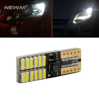 

2X Canbus T10 W5W 194 168 2825 4014 24SMD White LED Bulbs for Car License Plate Lights side door courtesy Interior lights x2