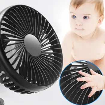 

USB Electric Fan 12V24V Small Fans Cooler Angle Adjustable For Car Truck Excavator &Motorcycle Accessories&Home Office