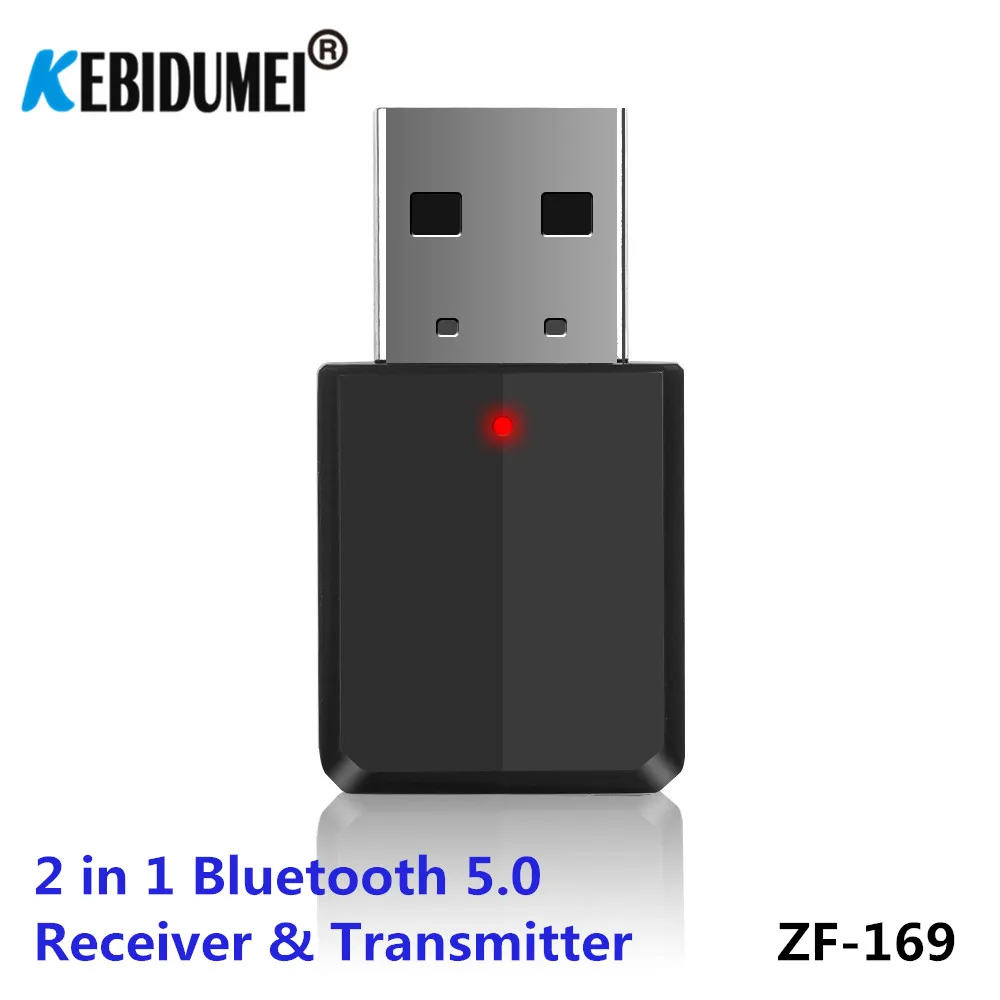 

2 in 1 Bluetooth 5.0 Audio Receiver and Transmitter Wireless music Adapter USB power 3.5mm Jack for Bluetooth mouse TV Car Radio
